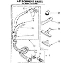 Kenmore 11622999 attachment parts diagram