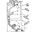 Kenmore 1162397180 attachment parts diagram