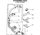 Kenmore 1162399180 attachment parts diagram