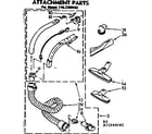 Kenmore 1162399182 attachment parts diagram