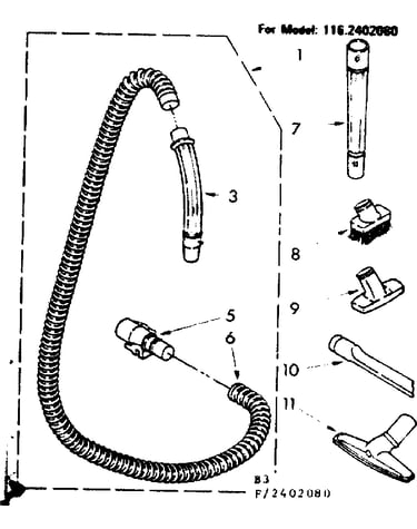 Hose and attachment parts