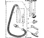 Kenmore 1162402580 hose and attachment parts diagram