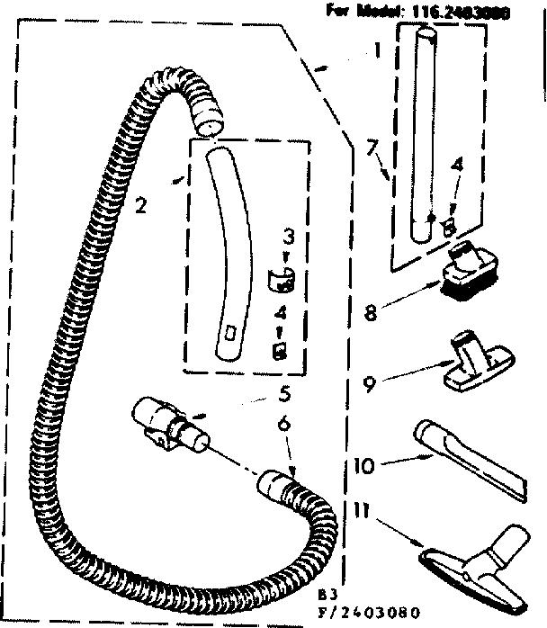 HOSE AND ATTACHMENT PARTS