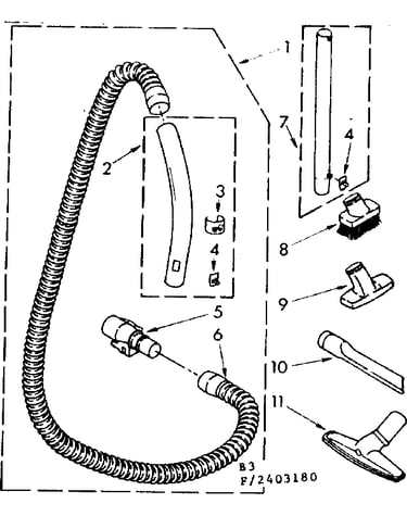 Hose ant attachment parts