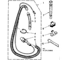 Kenmore 1162410080 hose and attachment parts diagram