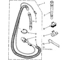 Kenmore 1162410081 hose and attachment parts diagram