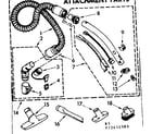 Kenmore 1162432580 hose and attachment parts diagram