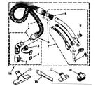 Kenmore 1162432680 hose and attachment parts diagram