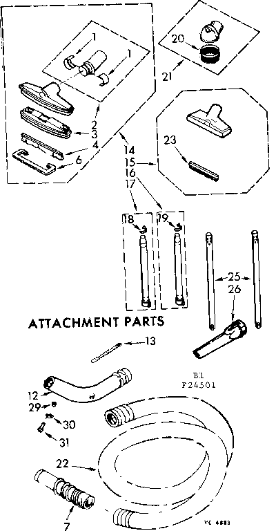 Attachment parts