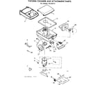 Kenmore 11624701 vacuum cleaner and attachment parts diagram