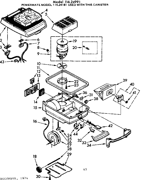 VACUUM CLEANER AND ATTACHMENT PARTS