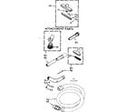 Kenmore 11625500 attachment parts diagram