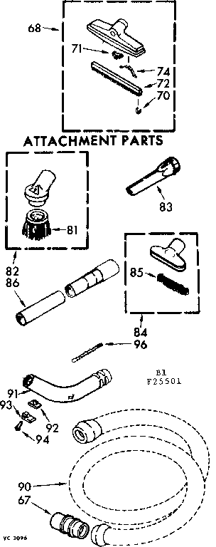 Attachment parts