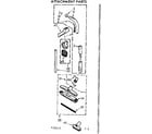 Kenmore 11625871 attachment parts diagram