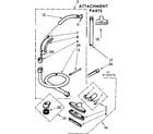 Kenmore 11625874 attachment parts diagram