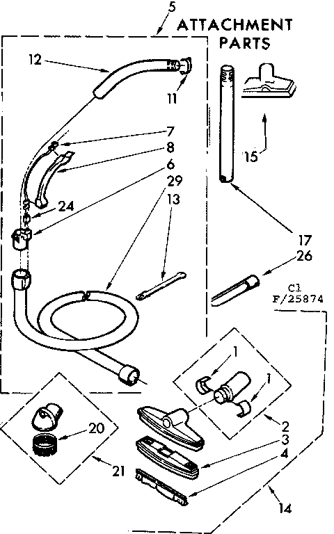 Attachment parts