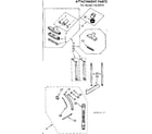 Kenmore 11625910 attachment parts diagram