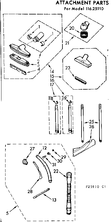 Attachment parts