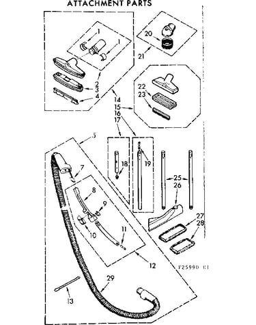 Attachment parts