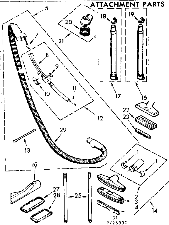 Attachment parts