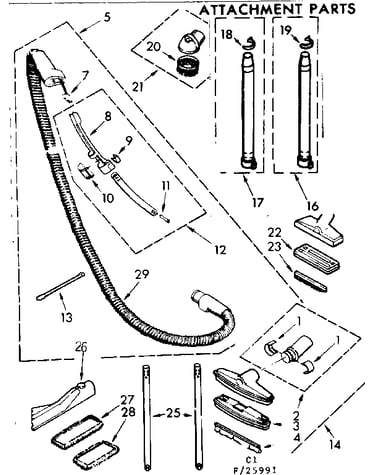 Attachment parts