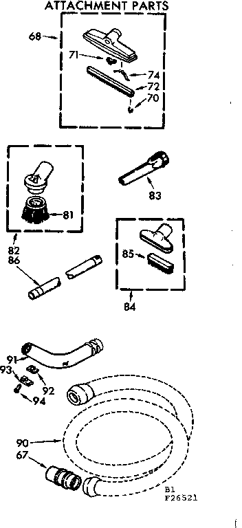 Attachment parts