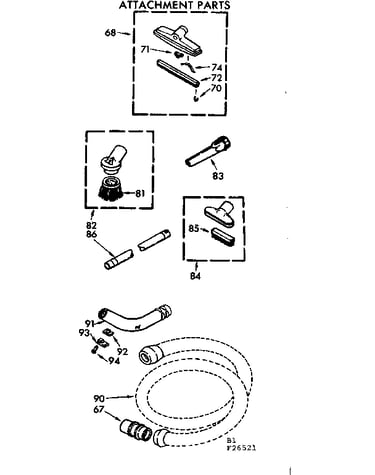 Attachment parts