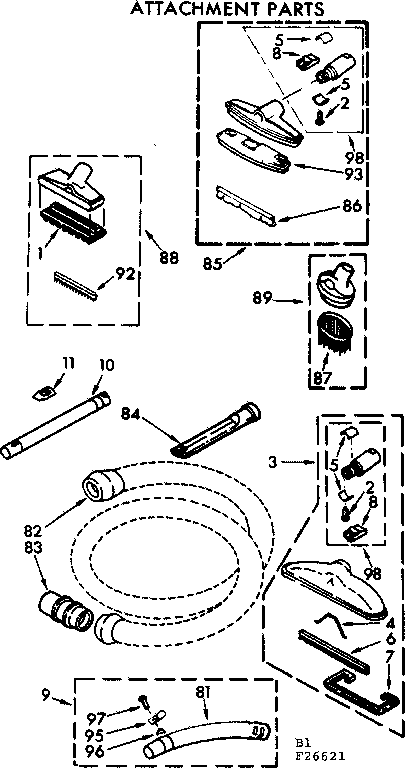 Attachment parts
