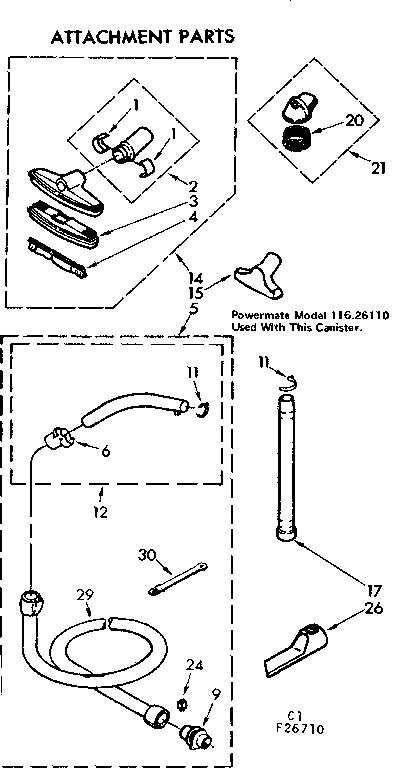 Attachment parts
