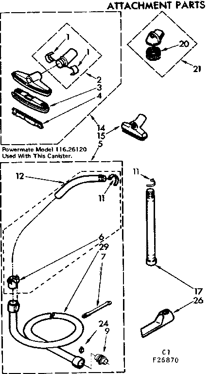 Attachment parts