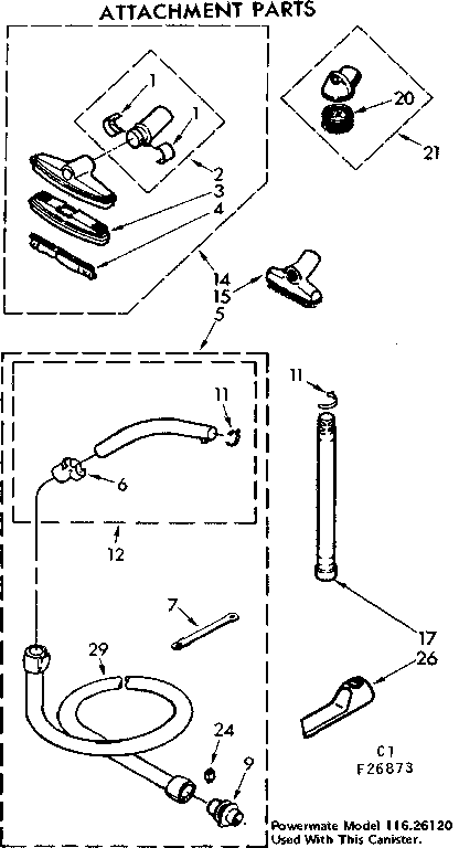 Attachment parts