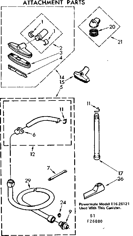 Attachment parts