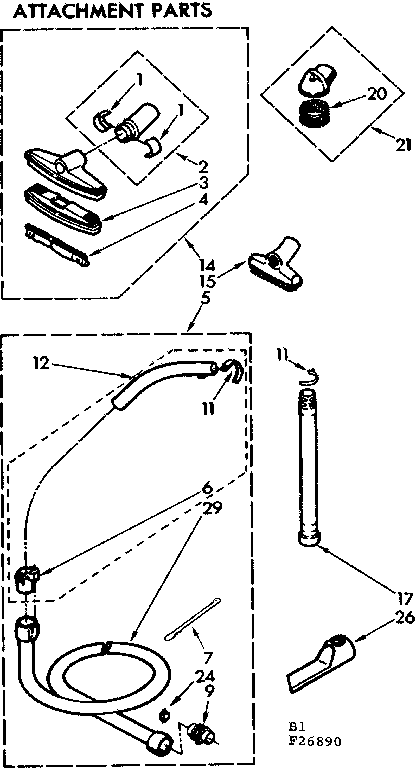 Attachment parts