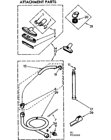 Attachment parts