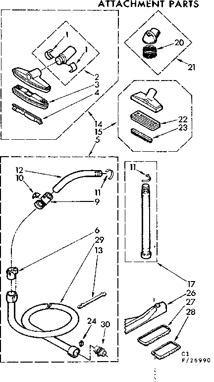 Attachment parts