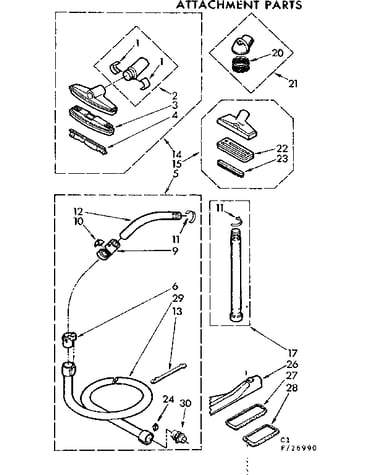 Attachment parts