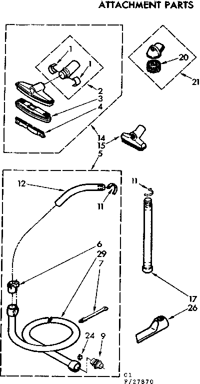 Attachment parts