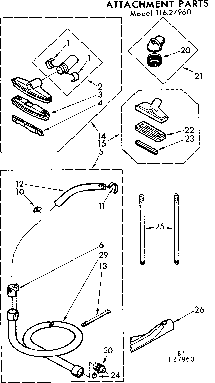Attachment parts