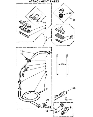 Attachment parts