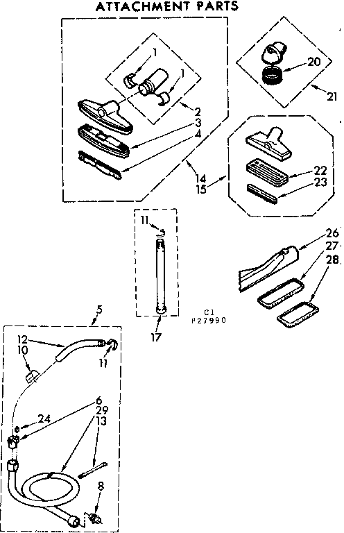 Attachment parts