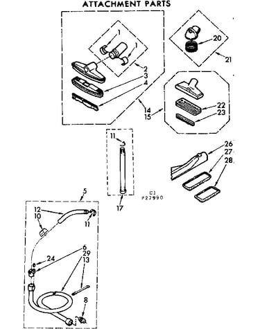 Attachment parts