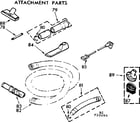 Kenmore 11628690 attachment parts diagram