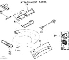 Kenmore 11628691 attachment parts diagram