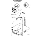 Kenmore 11628710 attachment parts diagram