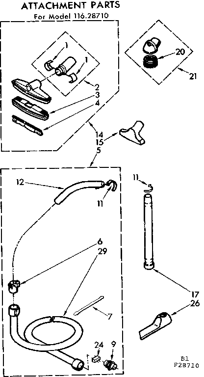Attachment parts