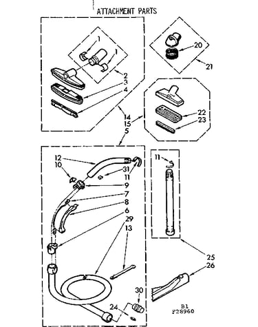 Attachment parts