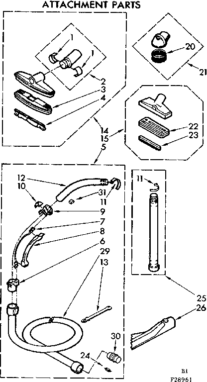 Attachment parts