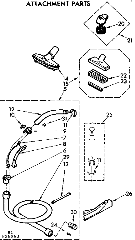 Attachment parts