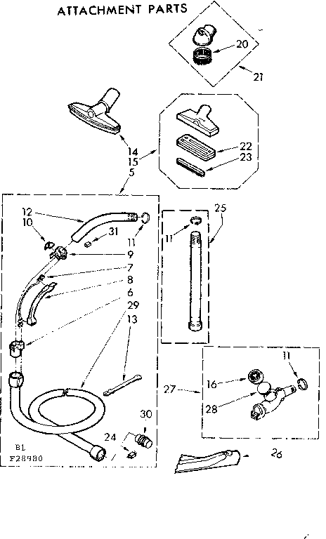 Attachment parts
