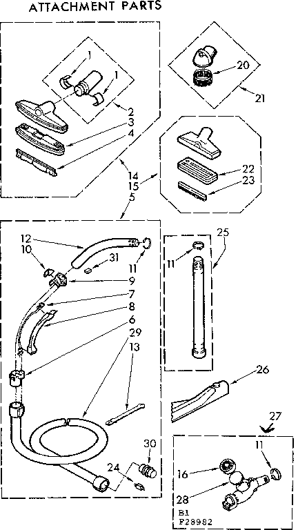 Attachment parts
